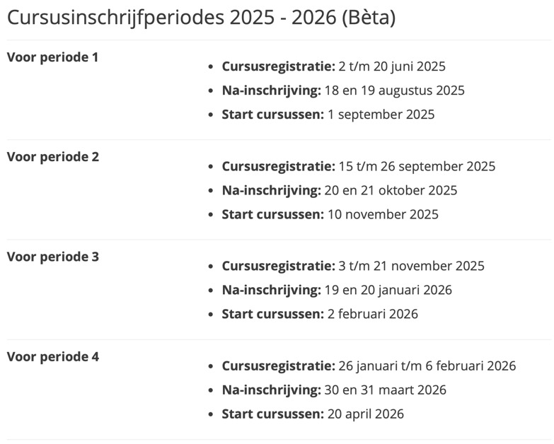 UU inschrijving